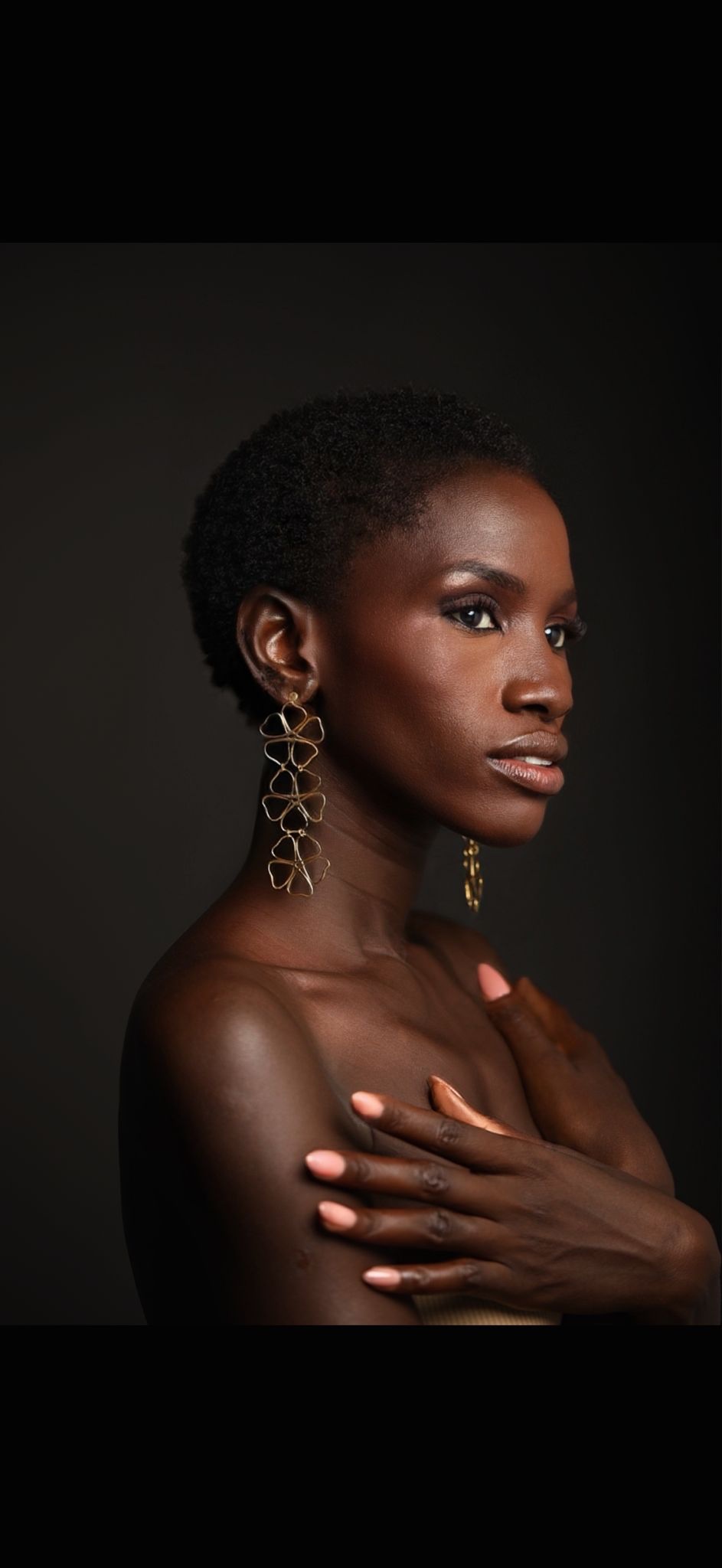 3 fleurs earrings